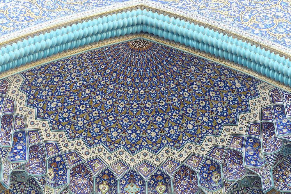Isfahan - a good sample of Islamic ornaments of mosques in Iran